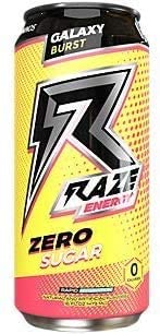 Raze Energy Drink | Performance and Hydration | Sugar Free, Zero Calorie Energy Drink - Galaxy Burst 12 Pack