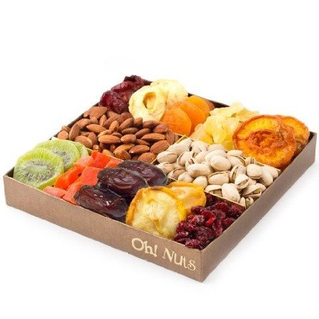 Nut and Dried Fruit Gift Tray Healthy Snack Gift Box Great Gift for the Health Conscious Individual - Oh Nuts