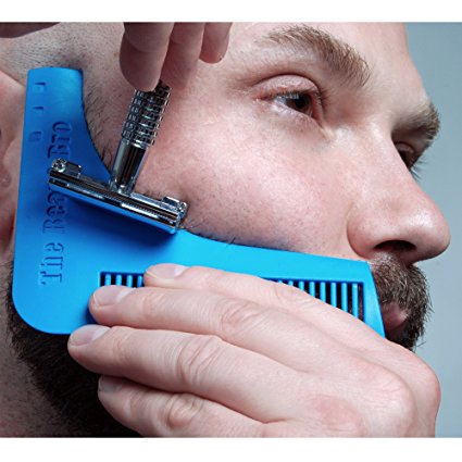The Beard Bro- Facial Hair Shaping Tool for Perfect Lines & Symmetry, Money Back Guaranteed