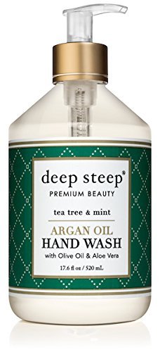 Deep Steep Argan Oil Liquid Hand Wash, 17.6 Ounce (Tea Tree)