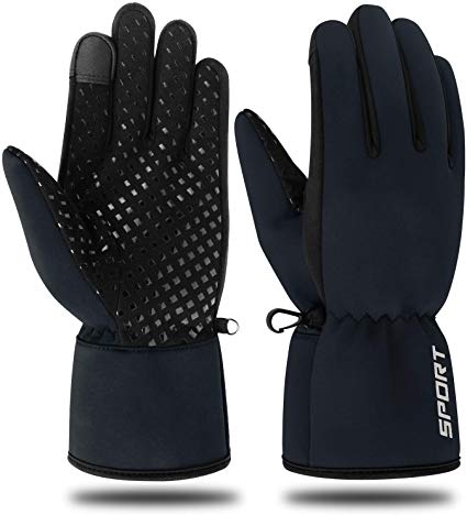 Mens Winter Gloves Womens Touch Screen Warm Thermal Thicken Cold Weather Gloves