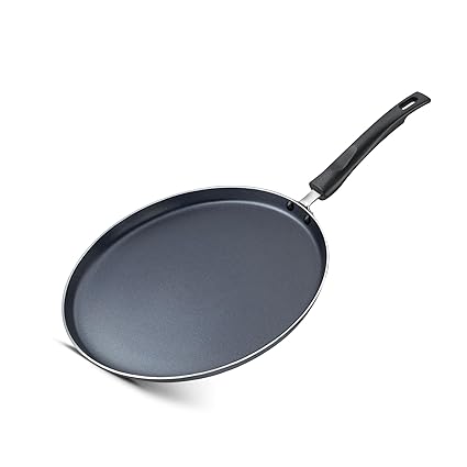 Judge by Prestige 25cm Everyday Non-Stick Tawa (Aluminium) | Low Oil Cooking | Easy to Clean |Cool Touch Handle