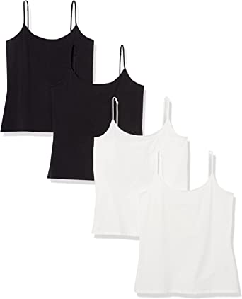 Amazon Essentials Women's 4-Pack Slim-Fit Camisole