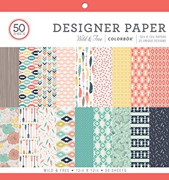 ColorBok 73480A Designer Paper Pad Wild & Free, 12" x 12"