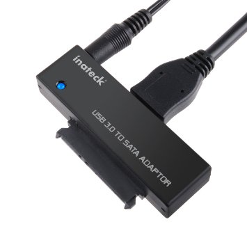 Inateck USB 30 to SATA Converter Adapter for 25 inch35 inch Hard Drive Disk HDD and SSD Power Adapter Included