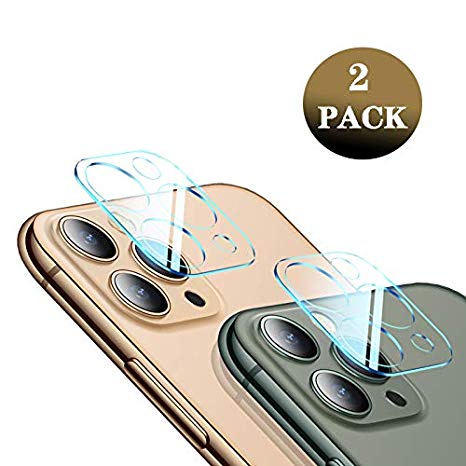 [2 Pack] DouBX Hom Camera Lens Protector for Apple iPhone 11 Pro/Apple iPhone 11 Pro Max Tempered-Glass 9H Ultra Thin HD Anti-Fingerprint Screen Protective Clear Film