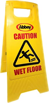 Wet Floor Sign 'Caution Wet Floor' - Size 640mm(h) - Safety Floor Sign