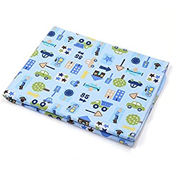 KLOUD City Baby Waterproof Washable Diaper Changing Mat Pad (Blue 27.5x31.5 inch)