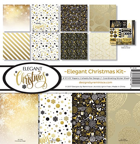Reminisce Elegant Christmas Scrapbook Collection Kit