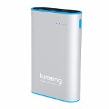 Lumsing Grand Series A1 Fit Portable Battery Charger 10050mah Dual-usb External Power Bank for Iphone 6s Plus 6s 6 Plus 6 Ipad Mini Samsung Galaxy S6 Edge Sony Nexus HTC Gopro and More Silver