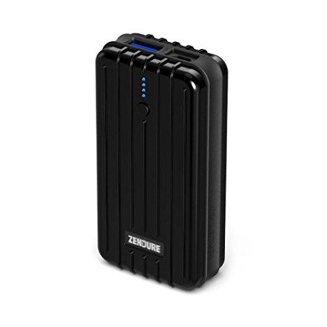 Zendure A2 Portable Charger 6700mAh – Ultra-durable External Battery Power for iPhone, Android and More, PC Advisor Winner 2014-2017, Lightweight and Compact– Black