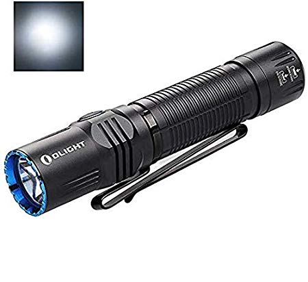 Olight M2R Warrior, USB Magnetic Rechargeable Dual Switches Tactical Flashlight, Bundle GrapheneFast Battery Case (1500 Lumen, Cool White)