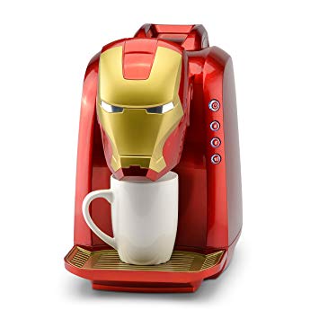 Marvel MVA-802 Iron Man Coffee Maker, Single Serve, Red/Gold