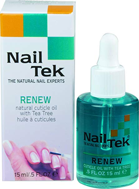 Nailtek Renew Natural Cuticle Oil with Tea Tree, 0.5 Fluid Ounce