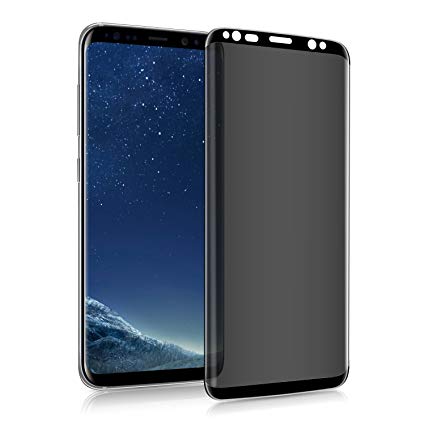 Galaxy Note 8 Privacy Screen Protector, Maxwolf Note 8 Premium [3D Curved] [Case Friendly] [Anti-Scratch] 9H Hardness Tempered Glass Film Screen Protector for Samsung Galaxy Note 8 (Note 8 Privacy)