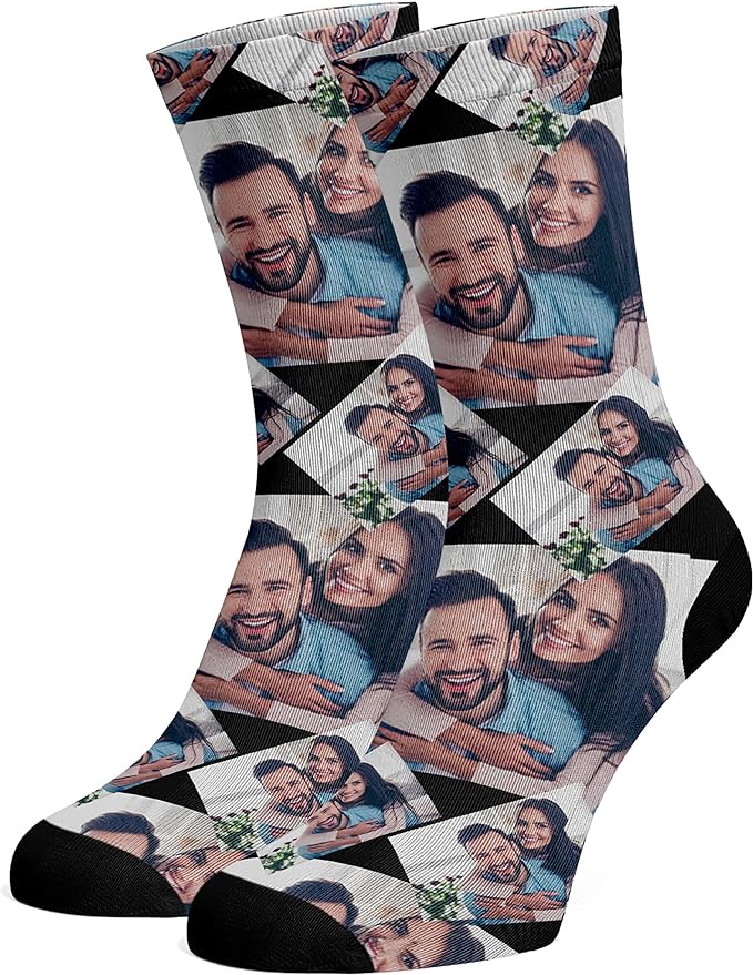 Custom Face Socks, Funny Socks with Faces for Men Women Cat Dog Lovers, Personalized Gifts