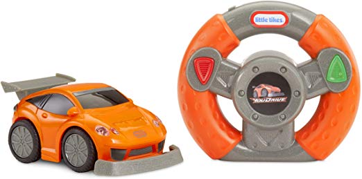 Little Tikes Youdrive Sports Car Orange & Grey with Easy Steering Rc Toy, Multicolor