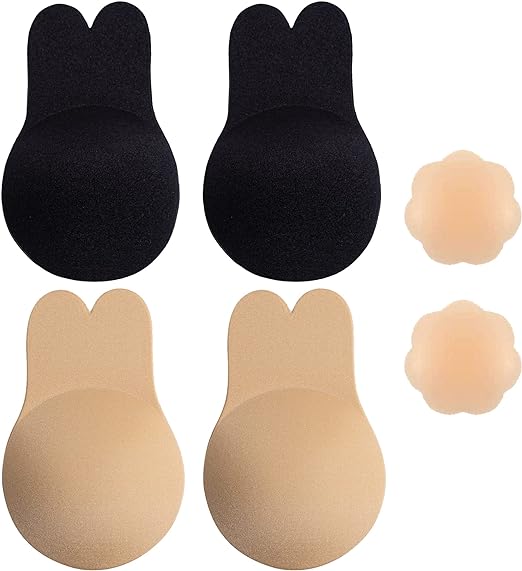 Makita Sticky Bra 3 Pair Push Up Sticky Boobs for Women Invisible Silicone Bras for Backless Strapless Dress Adhesive Bra