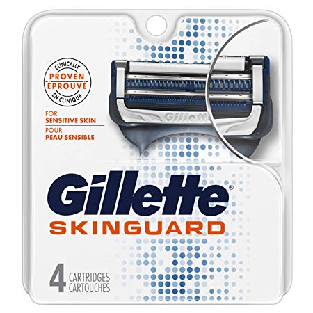 Gillette SkinGuard Men's Razor Blade Refill for Sensitive Skin, 4 Blade Refill
