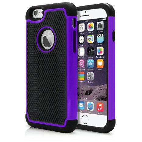 iPhone 6 Plus Case, iPhone 6S Plus Case, Laxier(TM) Premium Protective Cover Hard Shell Plastic Rubber Silicone Case For Apple iPhone6 Plus and iPhone6S Plus 5.5 inches (5.5")(Purple)