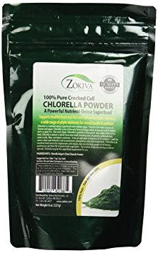 Chlorella Powder 8oz - Cracked Cell, Raw 100% Pure Nutrient-Dense Algae