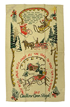 Jingle All the Way Vintage Style Christmas Towel