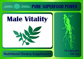 Male Vitality - Effective Natural Enhancement & Testosterone Booster - Horny Goat Weed, Tongkat Ali, Ginseng and more...