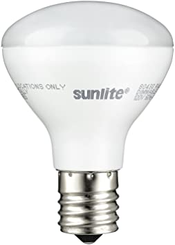 Sunlite 80425-SU LED R14 Mini Reflector Floodlight Bulb 4 Watts (25W Equivalent), 250 Lumens, Intermediate (E17) Base, Dimmable, ETL Listed, 30K- Warm White, 1 Pack