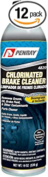 Penray 4820-12PK Chlorinated Brake Cleaner - 19-Ounce Aerosol Can, Case of 12