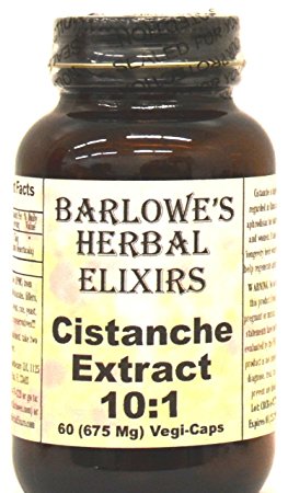 Cistanche Extract 10:1 - 60 675mg VegiCaps - Stearate Free, Bottled in Glass