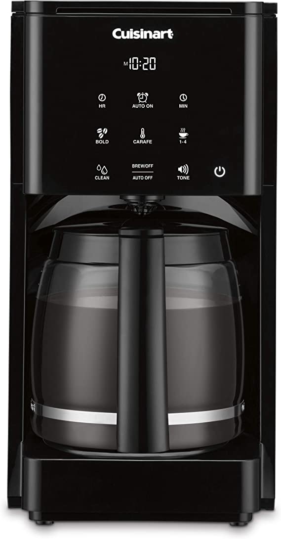 Cuisinart DCC-T20 14-Cup Programmable Coffeemaker Touchscreen, Black