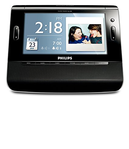 Philips USA AJL308 Clock Radio with 7-Inch TFT LCD Color Display and USB/SD Card Slot (Discontinued by Manufacturer)