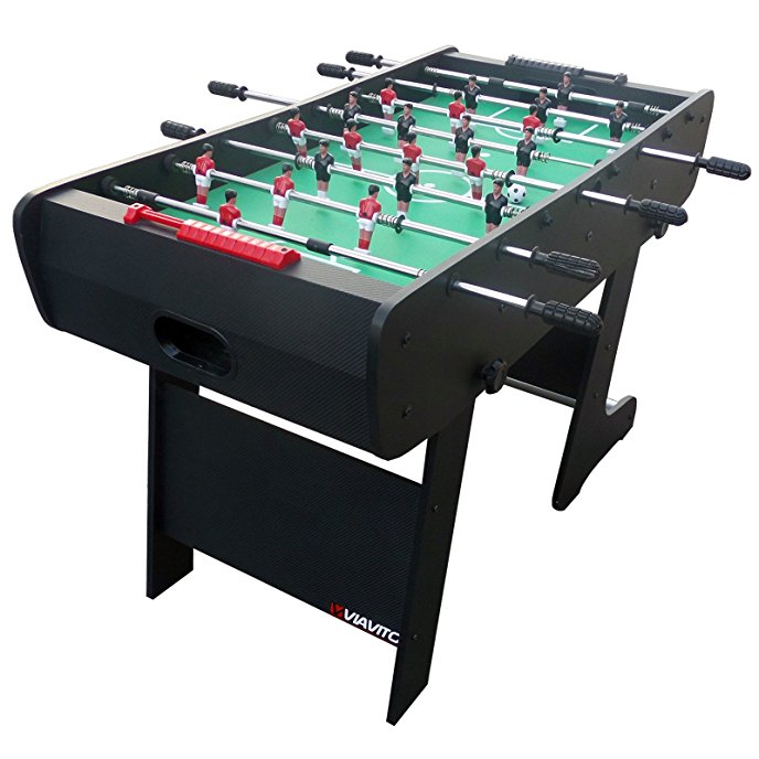 Viavito FT100X Folding Football Table - Black/Green, One Size