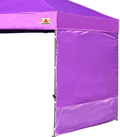 ABCCANOPY 15 Colors 10' Sun Wall for 10'x 10' Straight Leg pop up Canopy Tent, 10' Sidewall kit (1 Panel) with Truss Straps, (Purple)