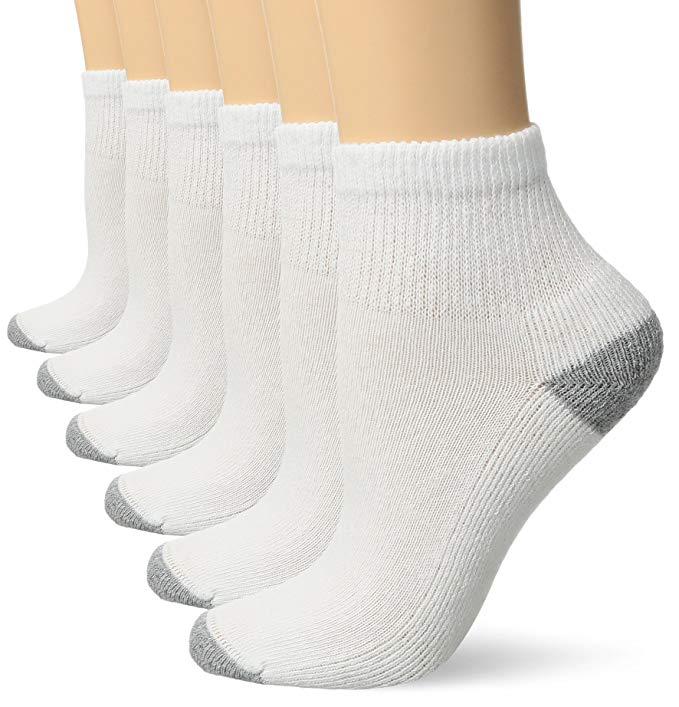 No Nonsense Women's Soft Quarter Top Socks 6-Pack