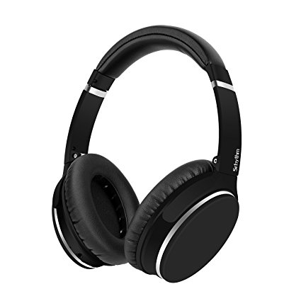Active Noise Cancelling Bluetooth Headphones, Hi-Fi Deep Bass Wireless over Ear Headphones with Microphone 40mm Large-aperture Driver 16H Playtime for Travel Work TV PC Iphone