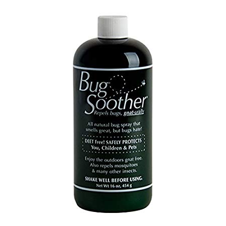 Bug Soother Refill 16 oz - Natural Mosquito, Gnat and Insect Deterrent & Repellent with Essential Oils - Safe for Adults, Kids, Babies, Pets, & Environment - Made in USA
