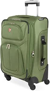 SwissGear Sion Softside Expandable Luggage, Evergreen, Carry-On 21-Inch