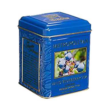Wild Blueberry Black Tea by Metropolitan 24 Bags in Decorative Tin