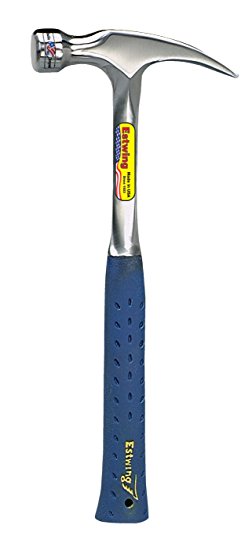 Estwing E3-20S 20 oz Straight Claw Hammer with Smooth Face & Shock Reduction Grip