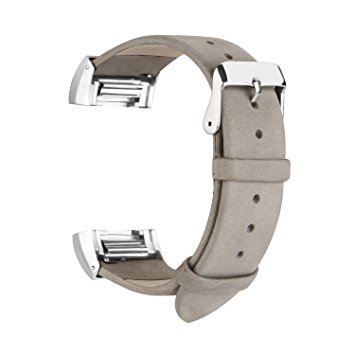 For Fitbit Charge 2 Bands, Genuine Leather Replacement Bands for Fitbit Charge 2