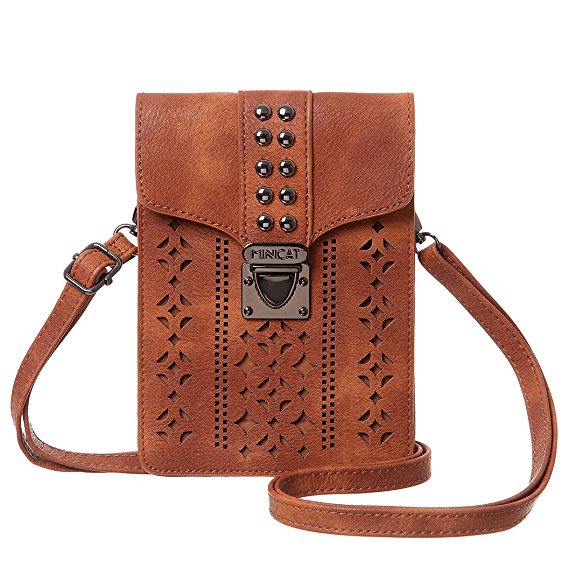 MINICAT Women Hollow Texture Series Crossbody Bag Cell Phone Purse Wallet