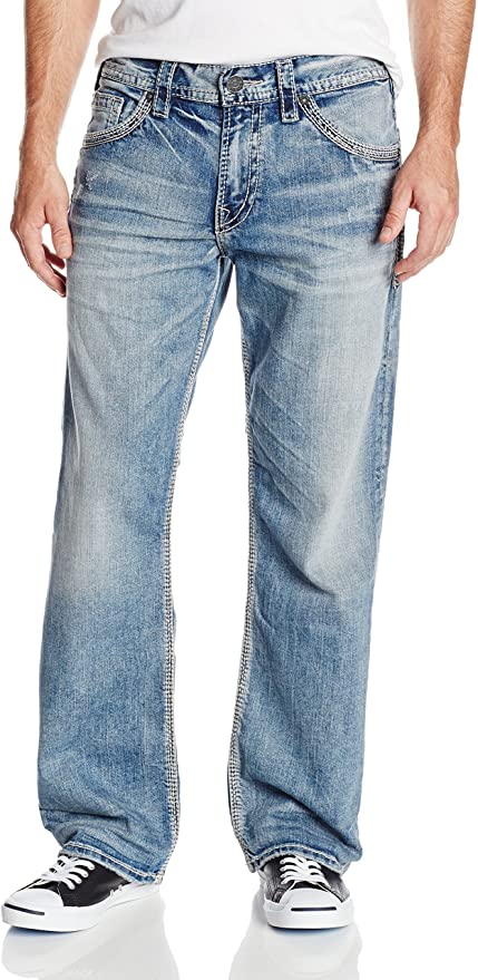 Silver Jeans Co. Men's Gordie Loose Fit Straight Leg Jeans