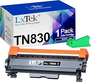 TN830 Toner Cartridge Replacement for Brother TN830XL Toner Cartridges Compatible with Brother HL-L2460DW DCP-L2640DW MFC-L2820DW HL-L2405W HL-L2400D HL-L2480DW MFC-L2820DWXL Printers, 1 Black