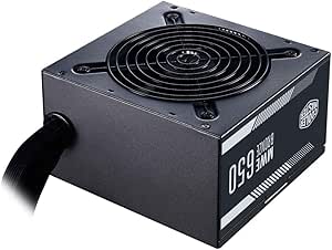 Cooler Master MWE 650 Bronze V2 - Alimentatore EU, 80 PLUS Bronze, Ventola HDB da 120mm Termosensibile, Circuito DC-DC   LLC con Linea  12V Singola - 5 Anni di Garanzia