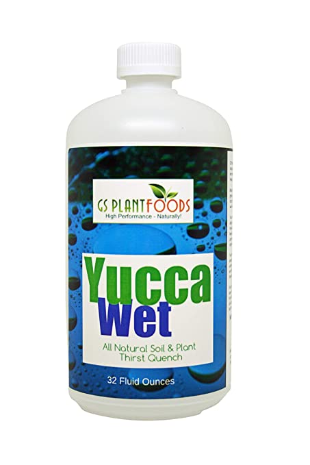 Wetting Agent - Surfactant Wetting Agent (32 Ounce Concentrate) - Liquid Yucca Extract for Plants, Lawns & Soil - All Natural Soil & Plant Thirst Quench - Liquid Aeration Soil Loosener