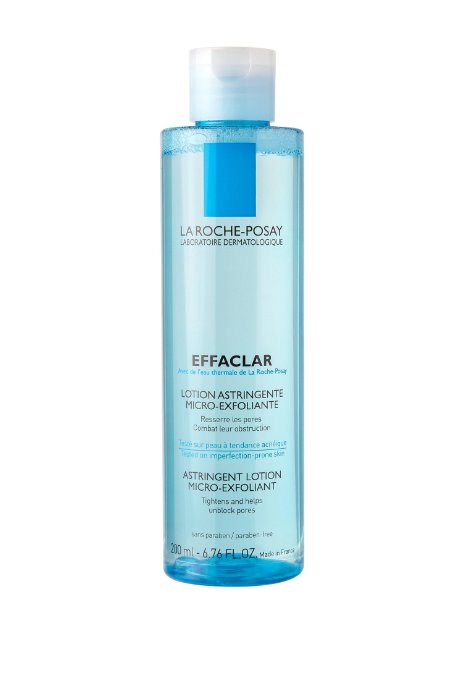 La Roche-Posay Effaclar Micro-Exfoliating Astringent Facial Toner to Visibly Tighten Pores, 6.76 Fl. Oz.