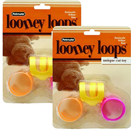 PETMATE 26333 Looney Loops Cat Toy, 2 Pack