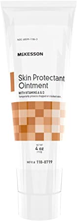 McKesson White Petrolatum Skin Protectant Ointment 4 oz. Tube - Case of 12