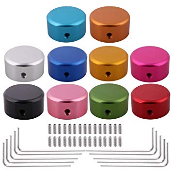 10pcs Colorful Guitar Effect Foot Nail Cap Protection Cap for Guitar Pedal Effect